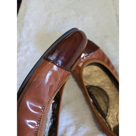 bcool ballet flats dress flats brown tan size 36 GIRLS 4 shiny dressy casual - Picture 10 of 12